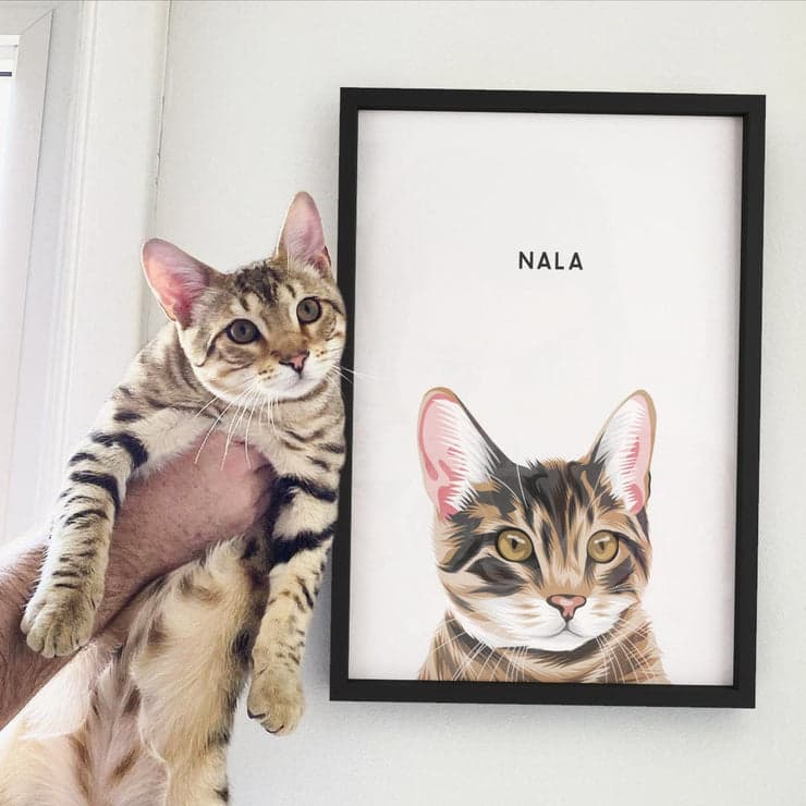 Lucy's custom pet portrait